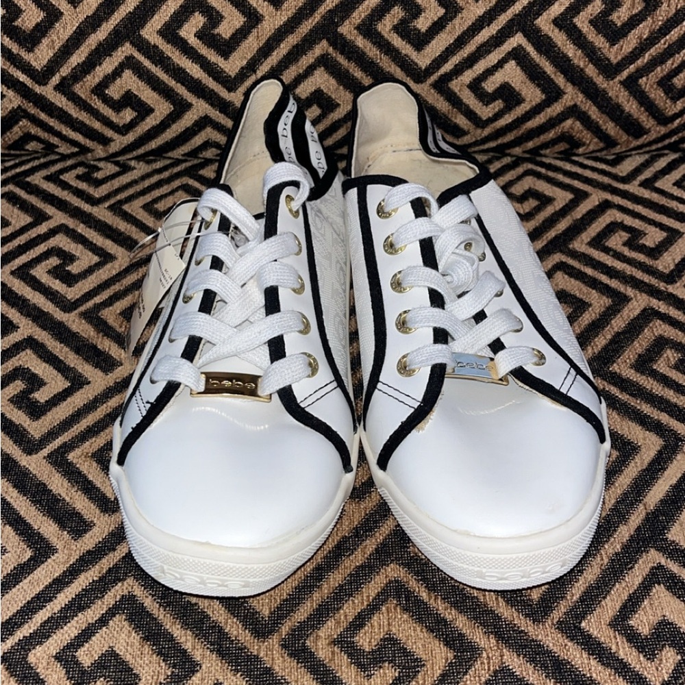 bebe Sport White and Black Men's Sneakers